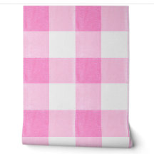 Roze Gingham Babykamer Decor | Zachte Blush Geruit