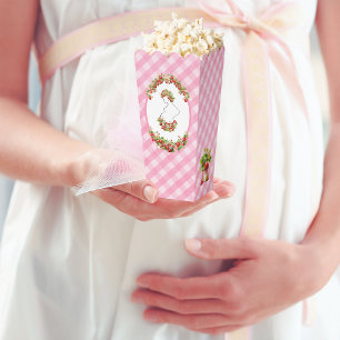Roze Gingham Bes Zoete Baby Shower Bedankdoosjes