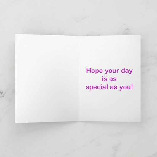  Roze Gingham Birthday Kaart (Binnen)