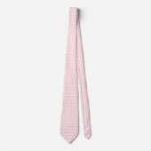 Roze Gingham Bloemen Stropdas (Voorkant)