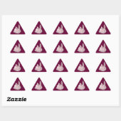 roze gingham bunny sticker (Vel)
