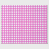Roze gingham cadeaupapier (Vlak)