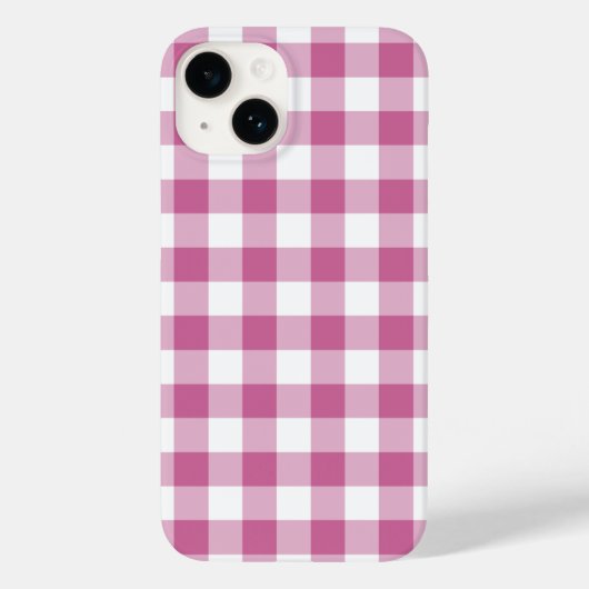 Roze Gingham Case-Mate iPhone Case (Achterkant)