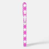Roze gingham Case-Mate iPhone case (Achterkant / Links)