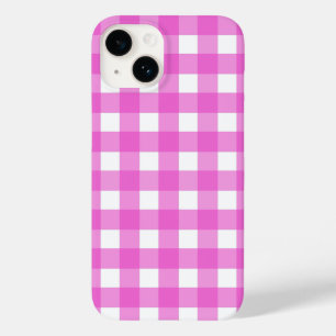 Roze gingham Case-Mate iPhone 14 hoesje