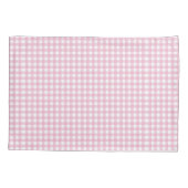 roze gingham Check Patroon Kussensloop (Achterkant-Links)