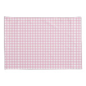  roze gingham Check Patroon Kussensloop (Achterkant-Rechts)