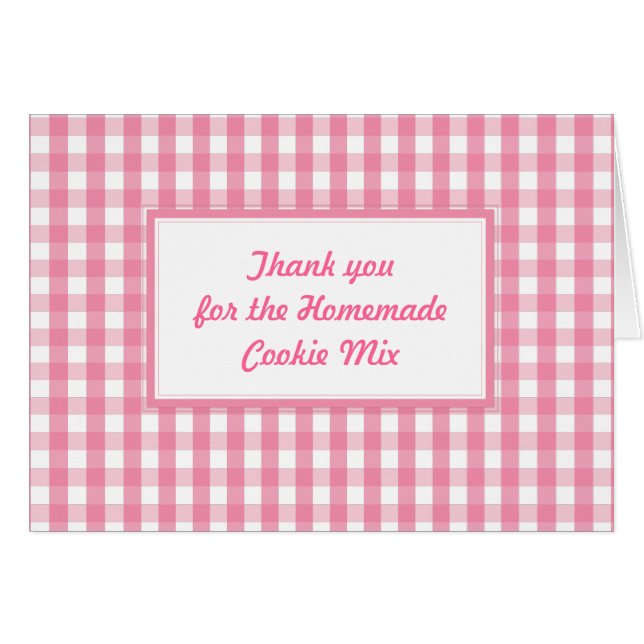 Roze Gingham Check Pattern (Voorkant Horizontaal)