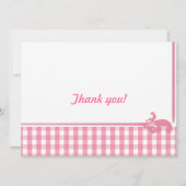 Roze Gingham Check Pattern Kaart (Voorkant)