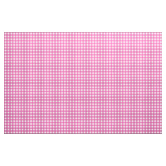 Roze Gingham Check Stof (Yard (91,4 cm))