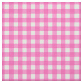 Roze Gingham Check Stof (Swatch)