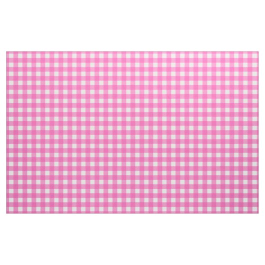 Roze Gingham Check Stof (Fat Quarter)