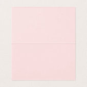 Roze Gingham Coquette Strik Plaatskaart Tafel Deco Kaart (Binnenkant ongevouwen)