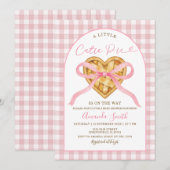 Roze Gingham Cutie Pie is onderweg Kaart (Voorkant / Achterkant)