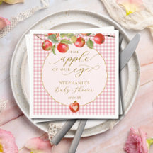 Roze Gingham De Appel Van Ons Oog Herfst Baby Show
