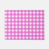 Roze gingham deurmat (Voorkant)