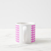 Roze gingham espresso kop (Achterkant)