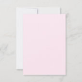 Roze Gingham Flat Card (Achterkant)