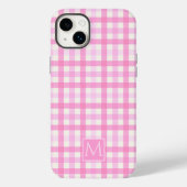 Roze Gingham geruite patroon Case-Mate iPhone Case (Achterkant)