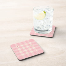 Roze Gingham Harten Valentijn