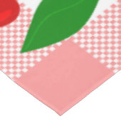 roze gingham Hartvormige Kers rockabilly Tafelkleed (Gekanteld)