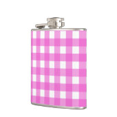 Roze gingham heupfles (Links)