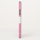 Roze Gingham Hoesje-Mate Phone Case iPhone X (Achterkant / rechts)