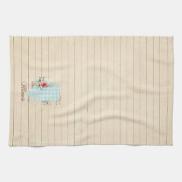 Roze Gingham Illinois State Patroon Keuken Handdoe Theedoek