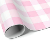 Roze gingham inpakpapier (Rol Hoek)