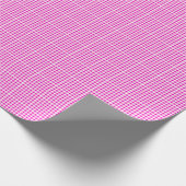 Roze Gingham Inpakpapier (Hoek)
