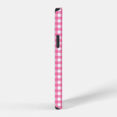 Roze Gingham iPhone Case Hoesje (Rechterkant)
