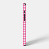 Roze Gingham iPhone Case Hoesje (Linkerkant)