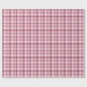 Roze Gingham Karo Tartan Design Cadeaupapier (Vlak)