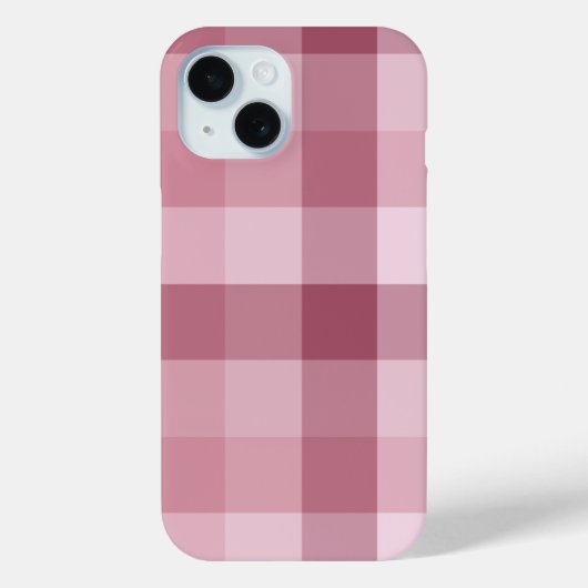 Roze Gingham Karo Tartan Design Case-Mate iPhone Case (Achterkant)