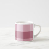 Roze Gingham Karo Tartan Design Espresso Kop (Rechts)