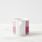 Roze Gingham Karo Tartan Design Espresso Kop (Achterkant)