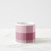 Roze Gingham Karo Tartan Design Espresso Kop (Voorkant)