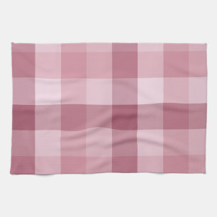 Roze Gingham Karo Tartan Design Theedoek
