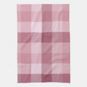 Roze Gingham Karo Tartan Design Theedoek (Verticaal)