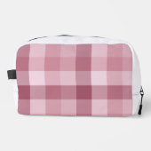 Roze Gingham Karo Tartan Design Toilettasje (Voorkant)