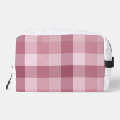 Roze Gingham Karo Tartan Design Toilettasje (Achterkant)