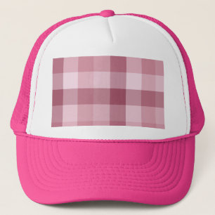 Roze Gingham Karo Tartan Design Trucker Pet