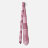 Roze Gingham Karo Tartan Ontwerp Stropdas (Achterkant)