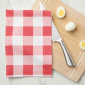 Roze Gingham Keukendoek Theedoek (Quarter Fold)