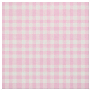 Roze Gingham Klassieke Stof