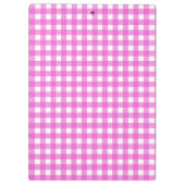 Roze gingham klembord (Achterkant)