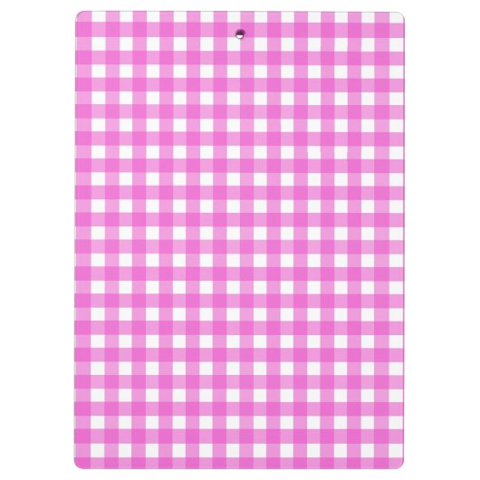 Roze gingham klembord (Achterkant)