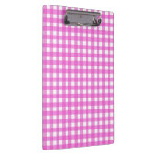 Roze gingham klembord (Rechts)
