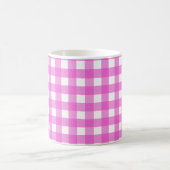 Roze gingham koffiemok (Center)