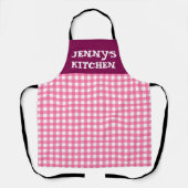 ROZE GINGHAM KOKEN SCHORT AANMAAKBAAR (Voorkant)